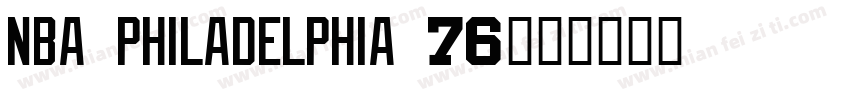 NBA Philadelphia 76字体转换